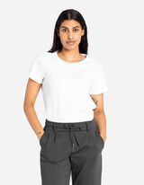 Tričko - Okrúhly výstrih - biely