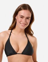Haut de bikini - La&ccedil;age - noir