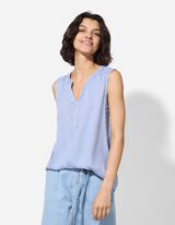 Top - Streifen - blau