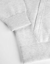 Felpa aperta - Oversized Fit - grigio chiaro