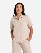 Női ing - Muszlin - bézs