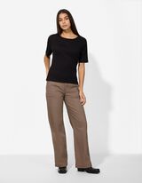 Hose - Wide Fit - braun