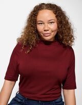 Shirt - Viskose-Mix - dunkelrot