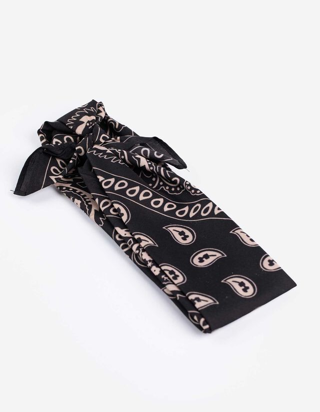 Haarschmuck - Paisleymuster - schwarz