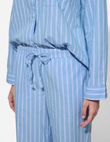 Komplet pidžame od majice i hlača - tkana tkanina - bijela