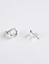 uhani - 6-delno pakiranje - srebrna