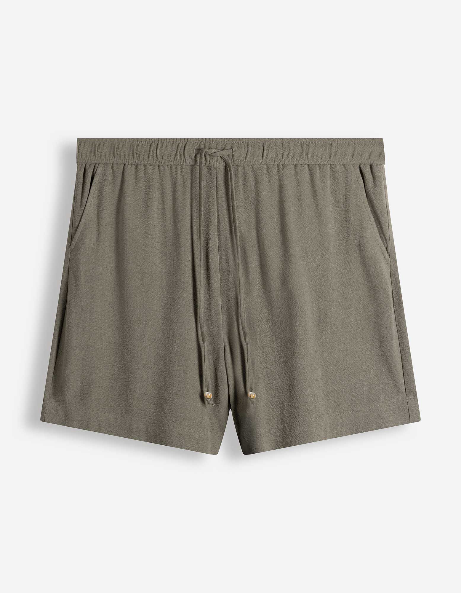 Bermuda  - Leinen-Optik - gr&uuml;n