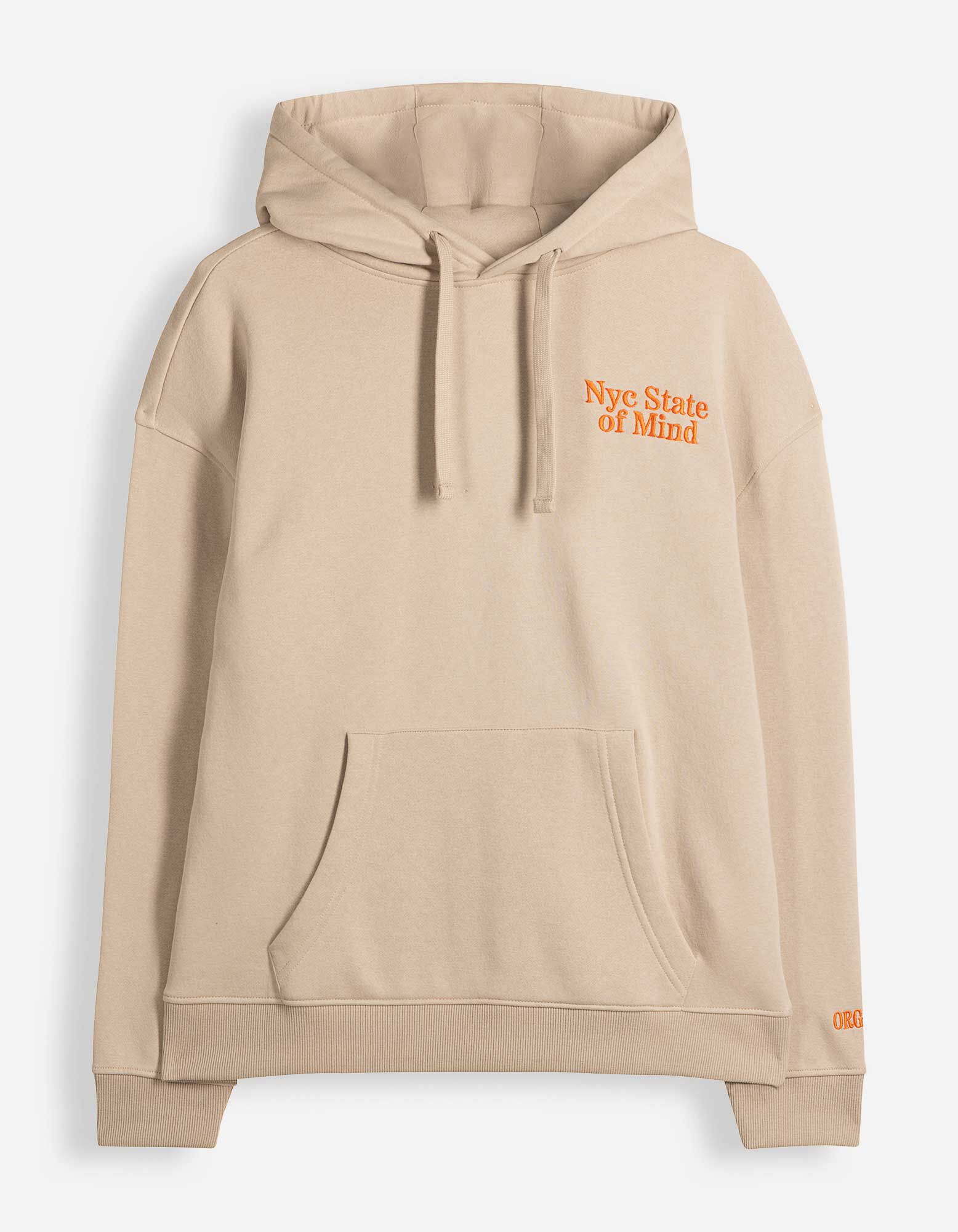 Sweatshirt - Stickerei - Beige