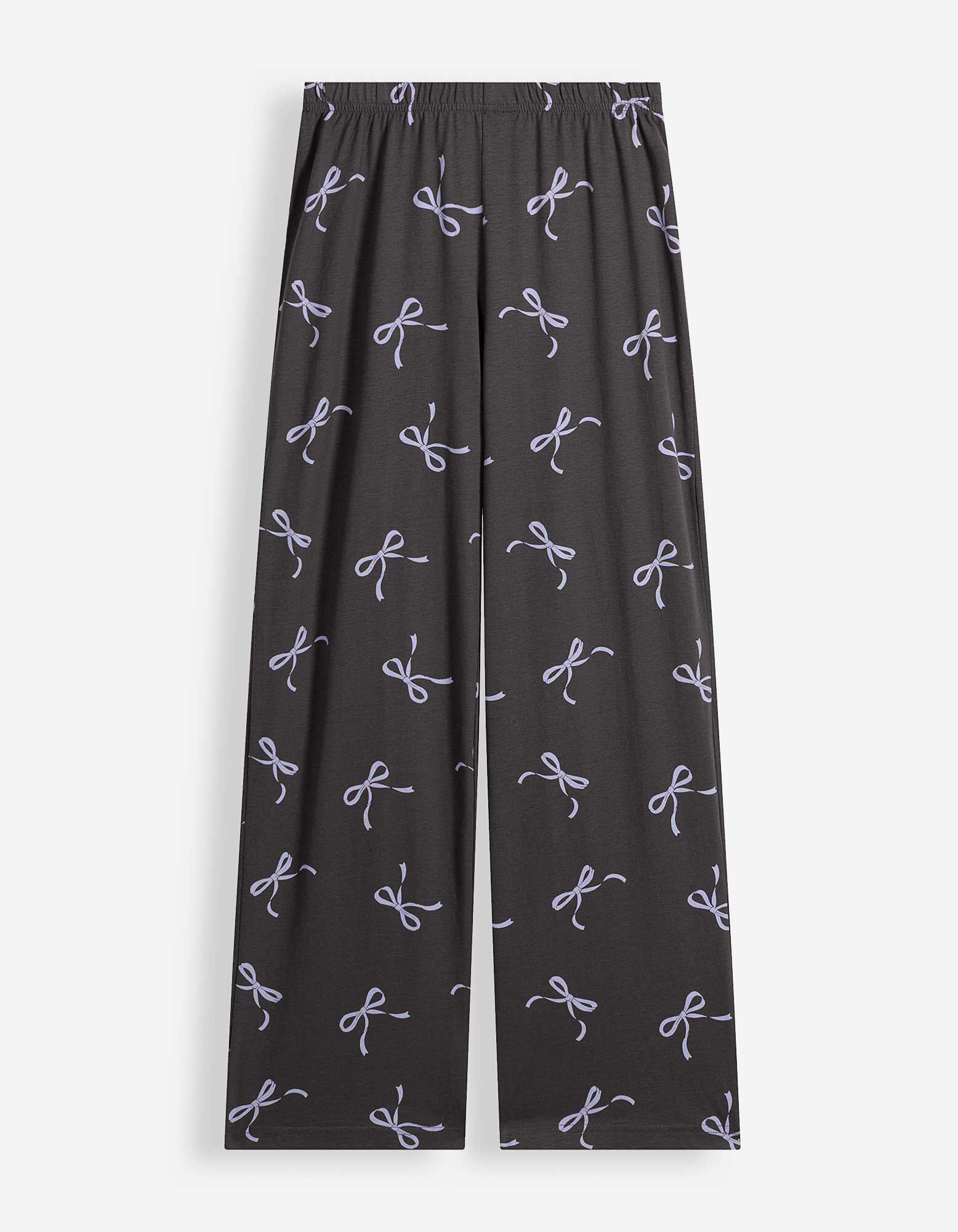 Pyjama Set aus Shirt und Hose - 2er-Pack - Lila