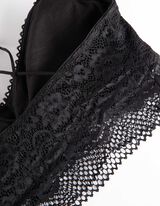 &Scaron;portni modrček - Podložen Nedrček - crna