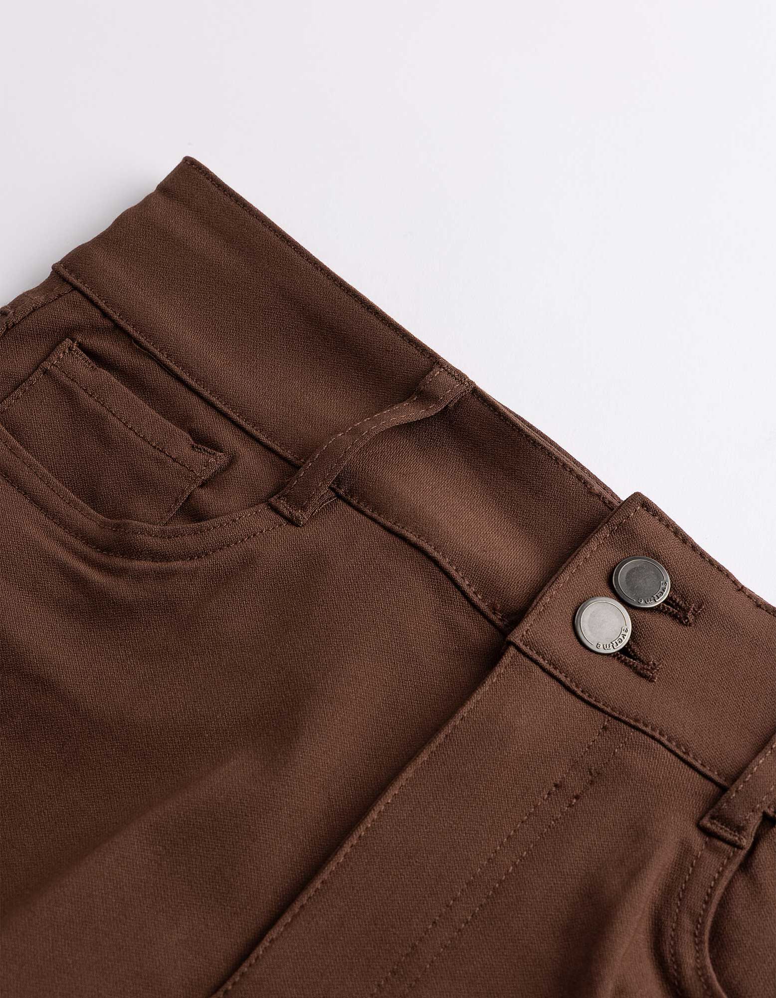Hose - Skinny Fit - Braun