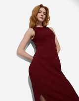 Midišaty - Bočný rázporok - tmavocervena