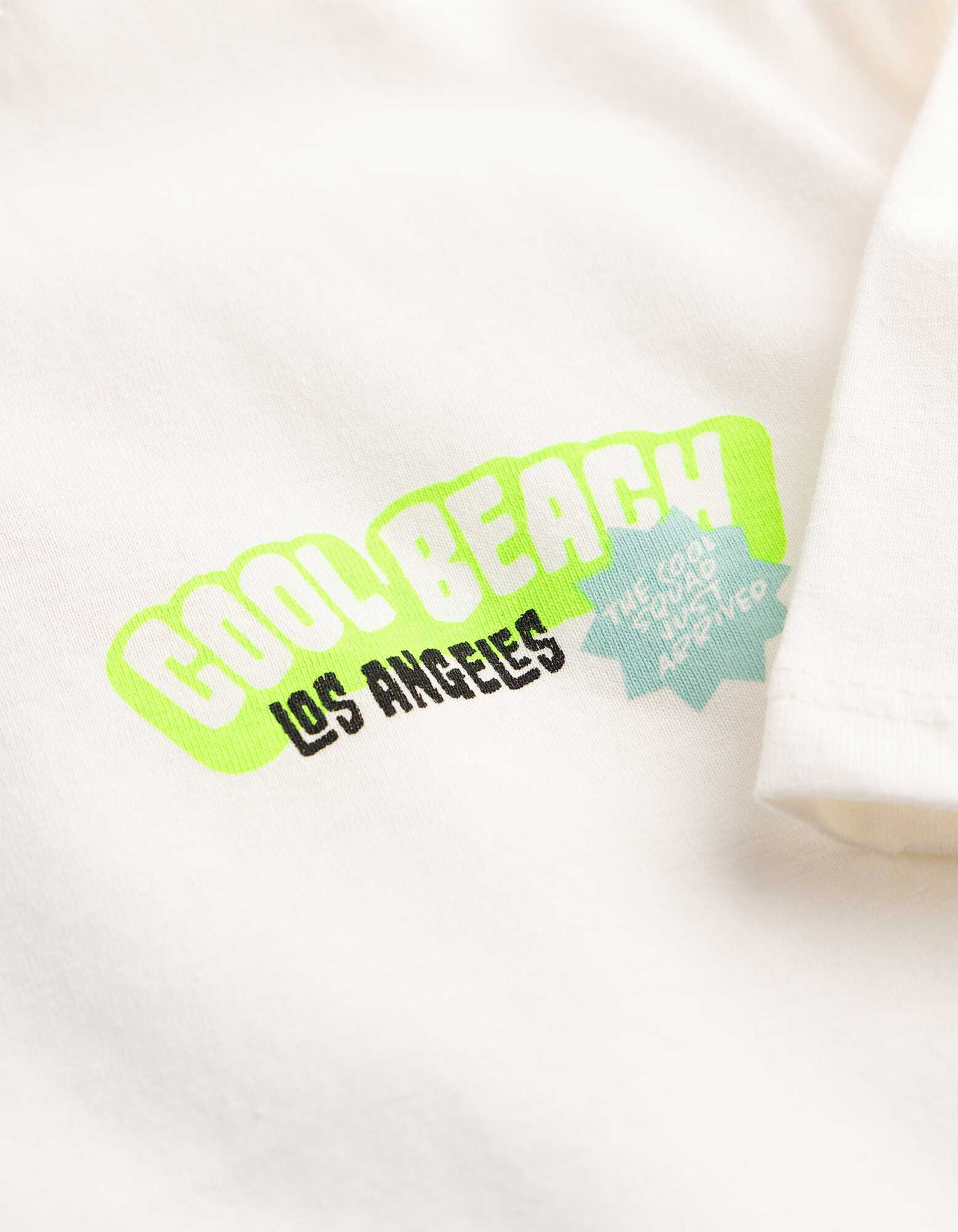 Tričko - Nadměrn&yacute; střih Oversized Fit - Smetanov&aacute;