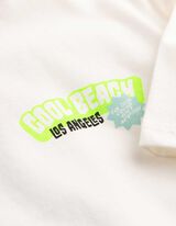 Tričko - Nadměrn&yacute; střih Oversized Fit - Smetanov&aacute;