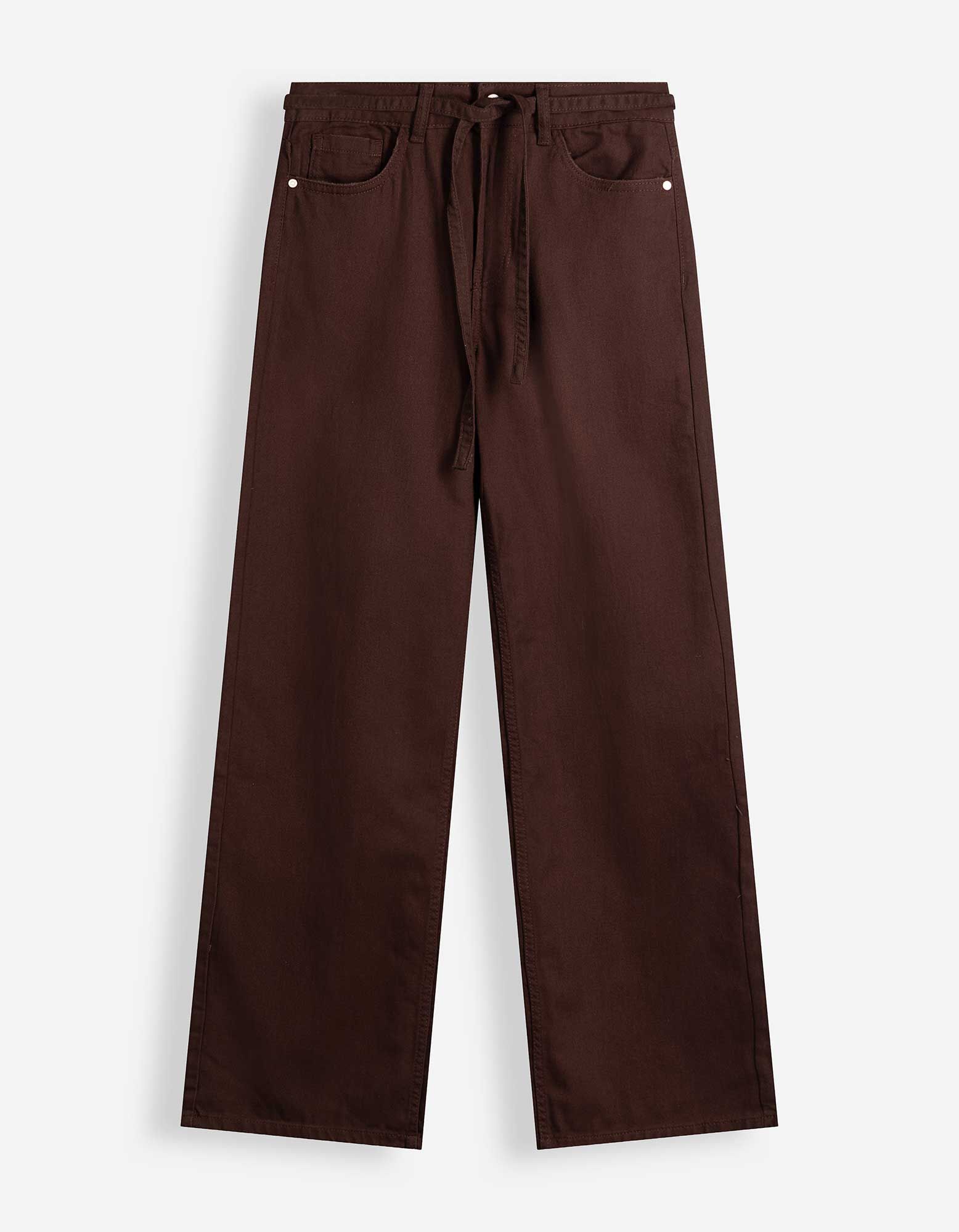 Jeans - Straight Fit - Dunkelbraun