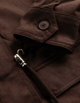 Jacke - Kunstleder - dunkelbraun