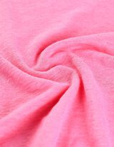 T-shirt - Misto lino - rosa fucsia