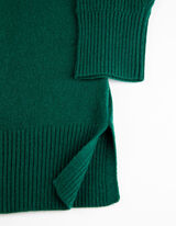 Pletena haljina - ka&scaron;mir - tamno zelena