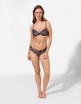 Bikinitop - Leopardenmuster - Braun
