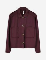 Sweatjacke - Modal-Anteil - dunkellila