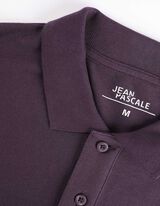 Poloshirt - Knoopsluiting - donkerlila