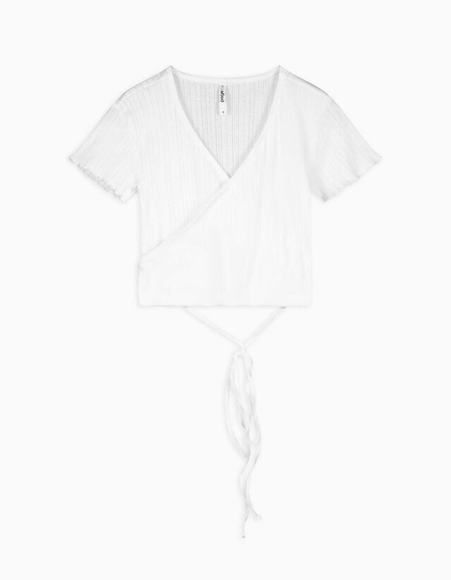 Cropped Shirt - Schnürung