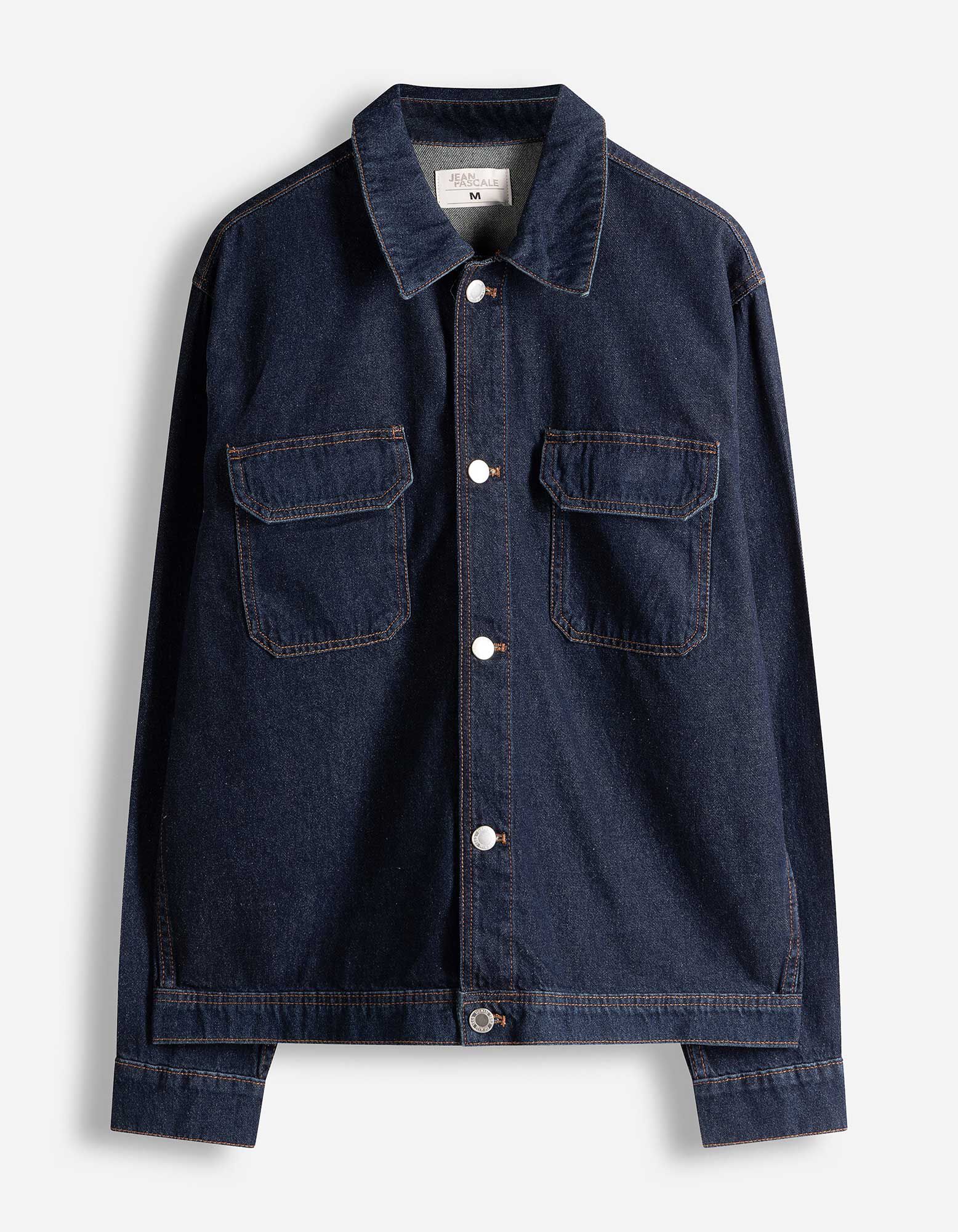 Hemd - Brusttasche - dunkelblau