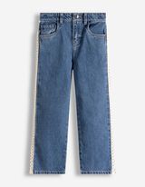 Jeans - Gehaakte kant - blauw