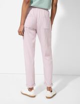 Hose - Leinen-Mix - rosa