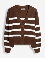 Gebreid vest - Breigoed - bruin