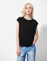 Top - Viskose-Mix - schwarz