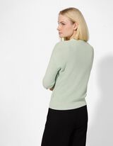 Strickjacke - V-Ausschnitt - t&uuml;rkis