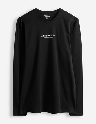 Shirt - einfarbig - schwarz