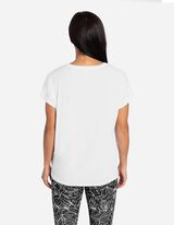 Tričko - Viskózová zmes - biely