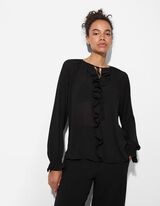 Blúz - Fodrok - fekete