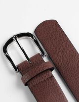 pasek - ekoskóra - brazowy