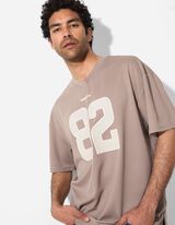 T-Shirt - Mesh - hellbraun