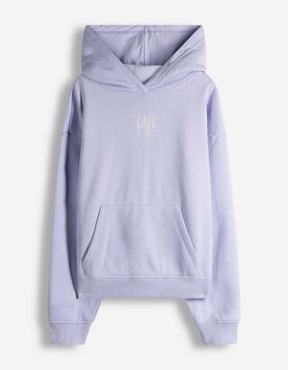 Hoodie - Schriftzug - lila