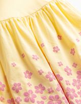 Kleid - Print - hellgelb