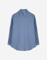 Longbluse - einfarbig - dunkelblau