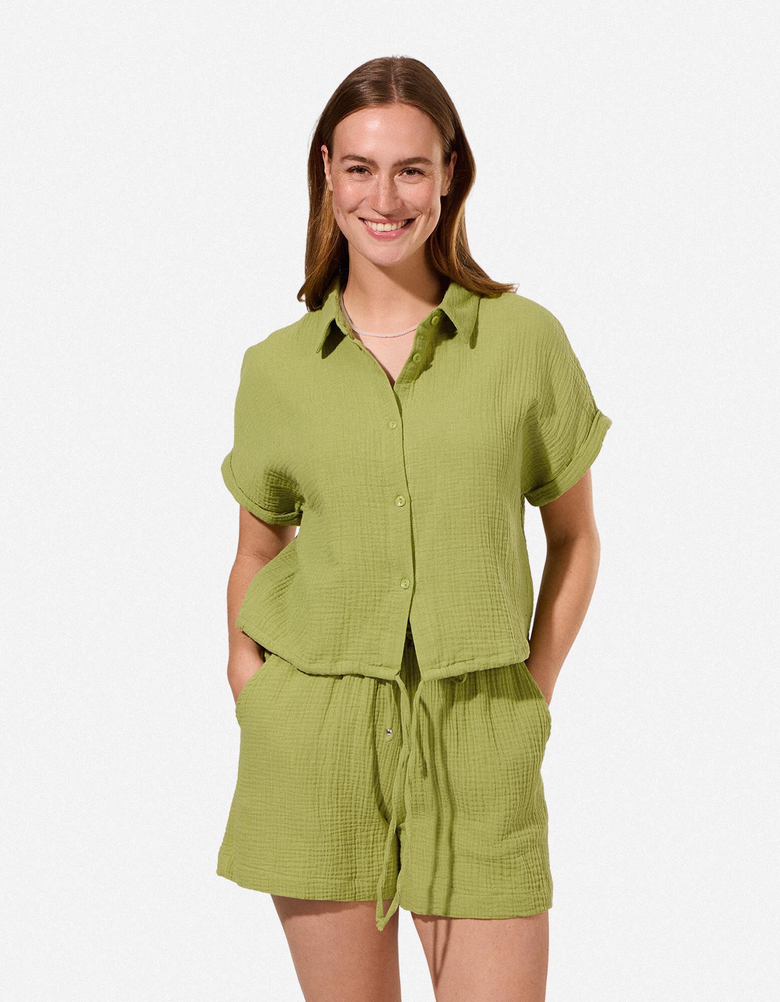 Chemise - Mousseline - Vert