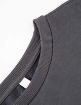 Pullover - Baumwoll-Mix - dunkelgrau