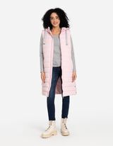 Lang vest - Capuchon met tunnelkoord - roze