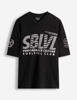 T-Shirt - V-Ausschnitt - schwarz