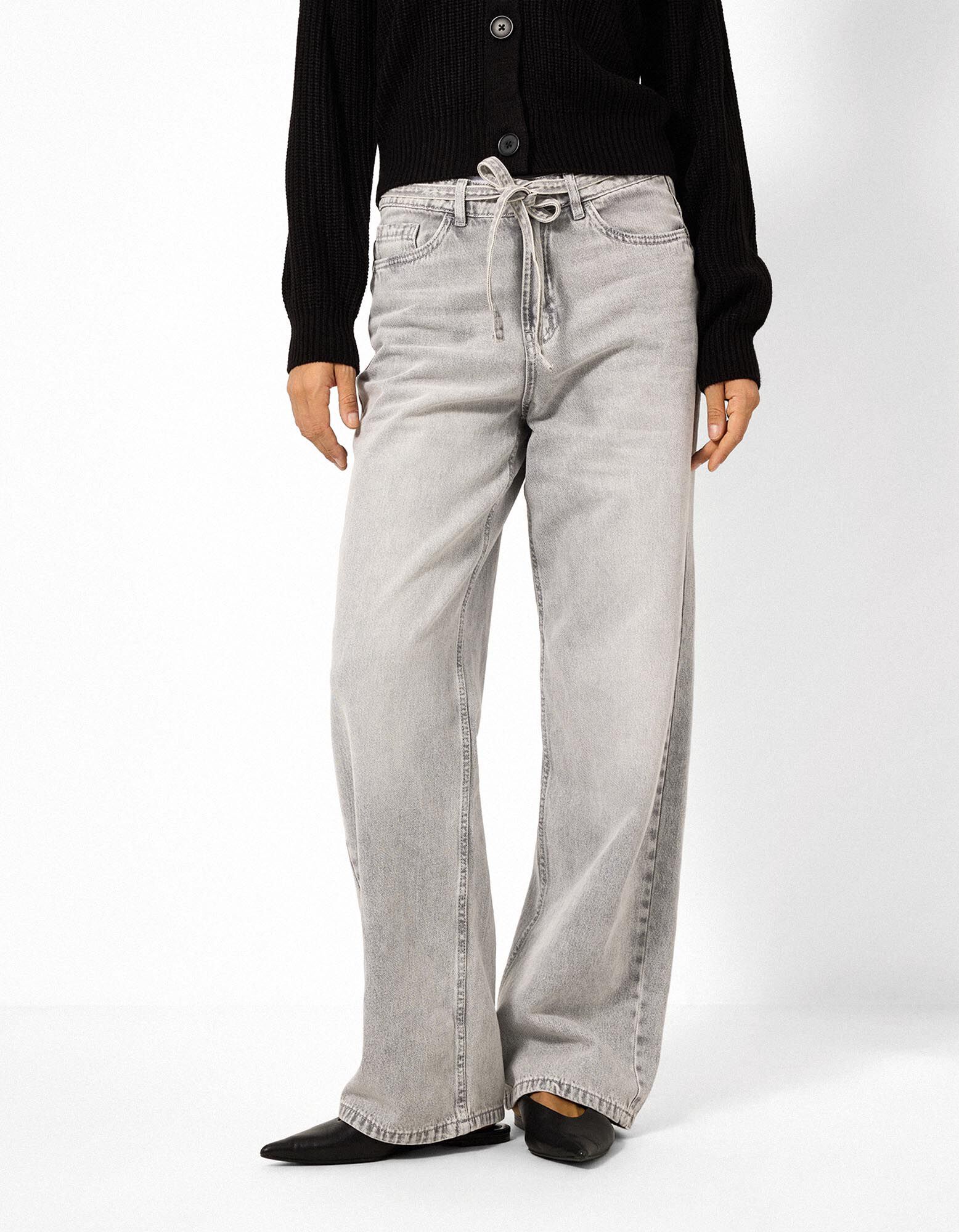 Jeans - Straight fit - grijs