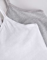 Ujjatlan felső - 2 darabos csomag - feher