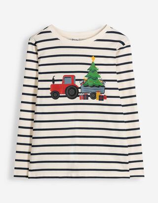 Longsleeve - Kerst - Off-White