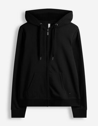 Sweatjacke - Kapuze - Schwarz