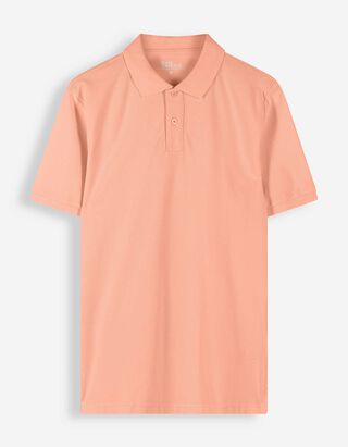 Poloshirt - einfarbig - orange