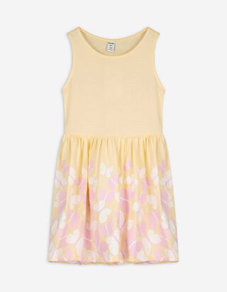 Kleid - Print - hellgelb Kleid - Print - hellgelb